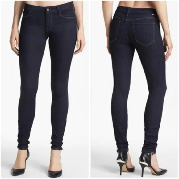 Mother Denim The Looker Forever and a Day Jeans Dark Denim Skinny Jeans Size 30 - Picture 1 of 14